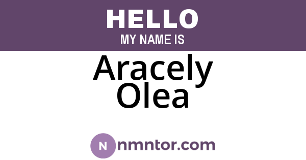 Aracely Olea