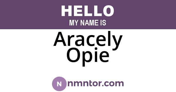Aracely Opie