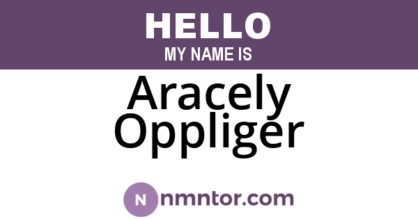 Aracely Oppliger