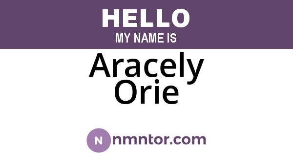 Aracely Orie