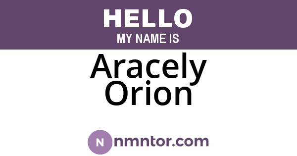 Aracely Orion