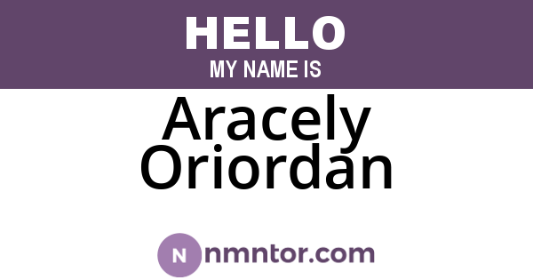 Aracely Oriordan