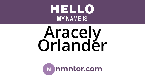 Aracely Orlander