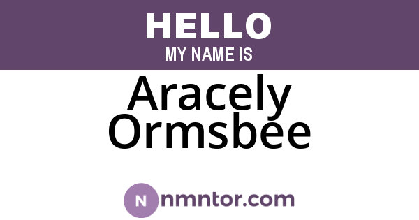 Aracely Ormsbee