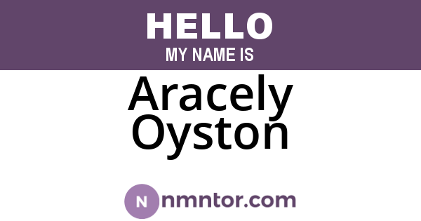 Aracely Oyston