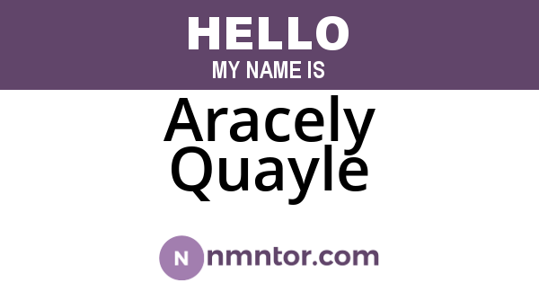 Aracely Quayle