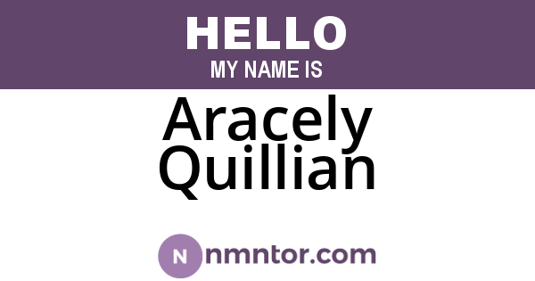 Aracely Quillian