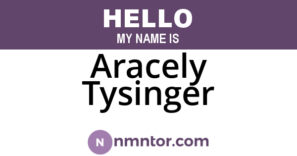 Aracely Tysinger