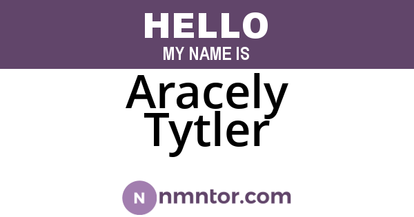Aracely Tytler