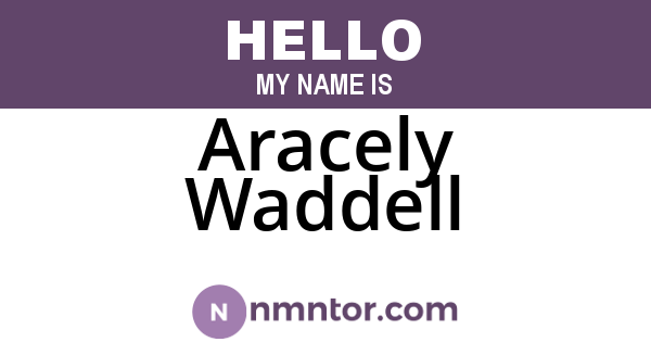 Aracely Waddell