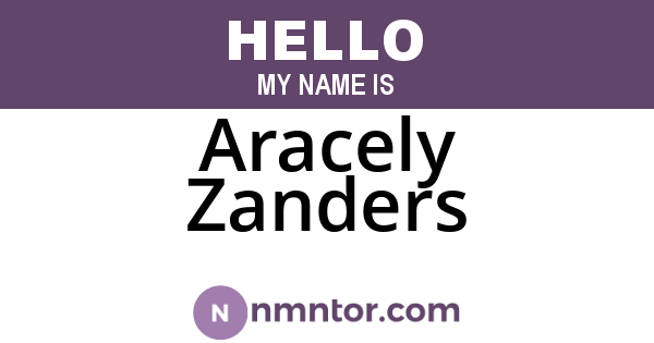 Aracely Zanders