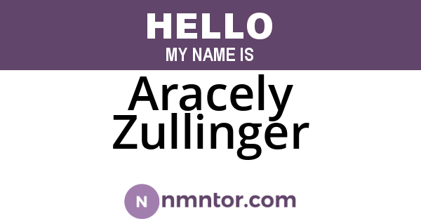 Aracely Zullinger