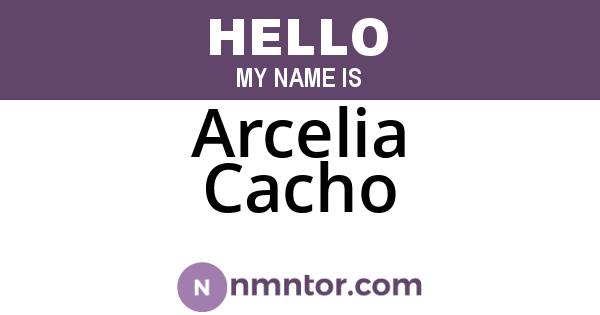 Arcelia Cacho