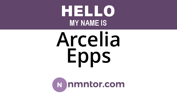 Arcelia Epps
