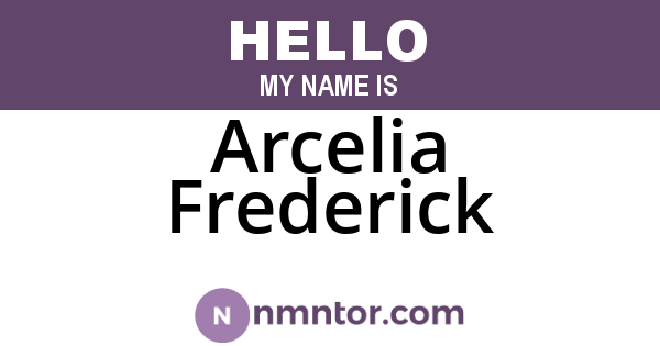 Arcelia Frederick