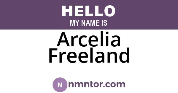 Arcelia Freeland