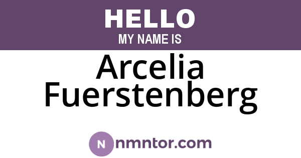 Arcelia Fuerstenberg