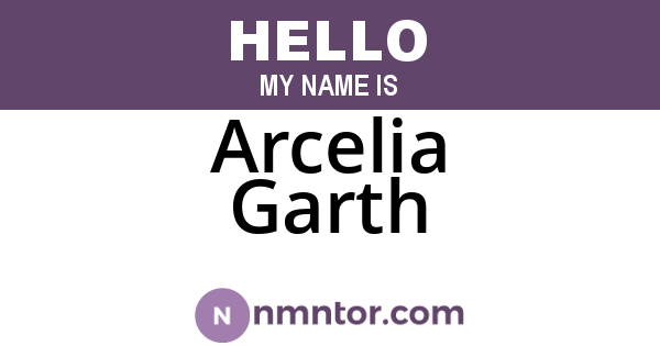 Arcelia Garth