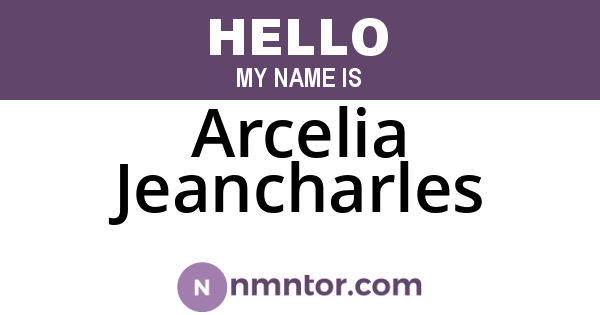 Arcelia Jeancharles