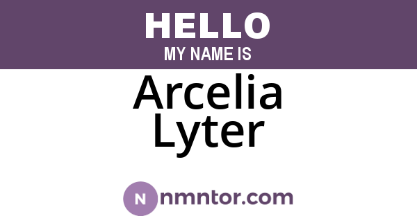 Arcelia Lyter