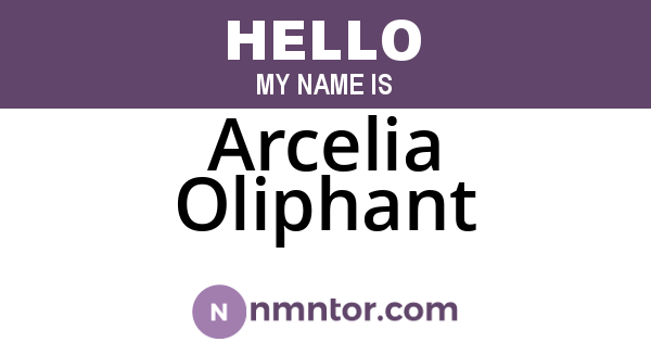 Arcelia Oliphant
