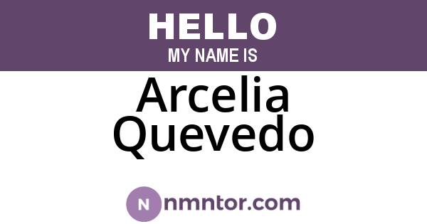 Arcelia Quevedo
