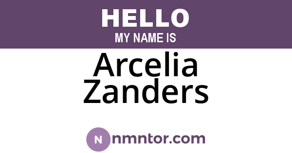 Arcelia Zanders