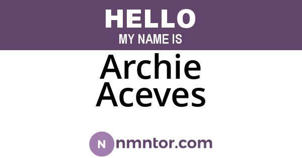 Archie Aceves