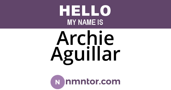 Archie Aguillar