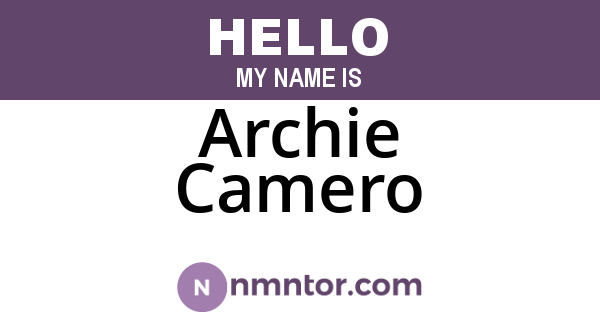 Archie Camero