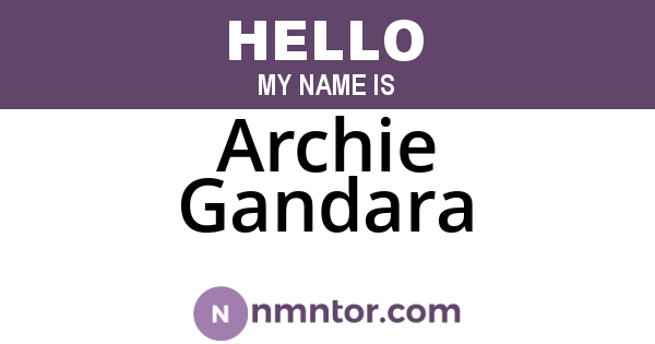 Archie Gandara