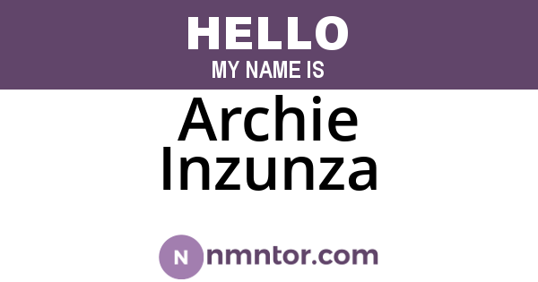 Archie Inzunza