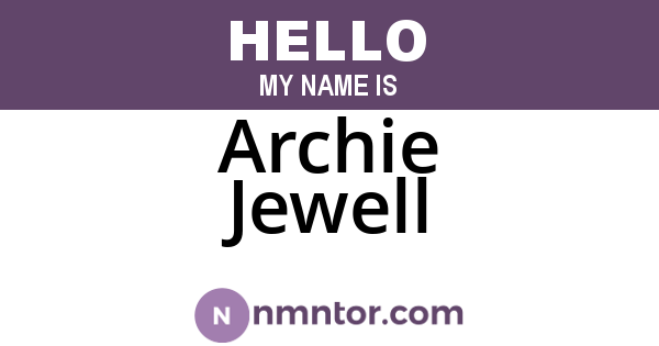 Archie Jewell