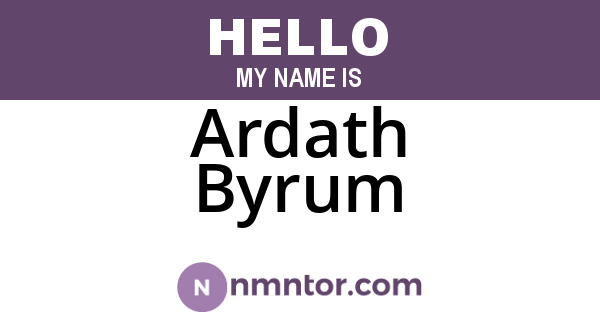 Ardath Byrum