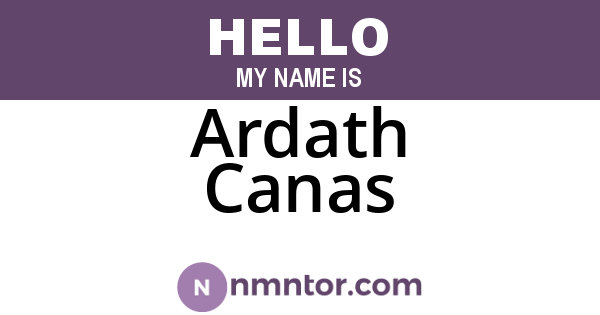 Ardath Canas
