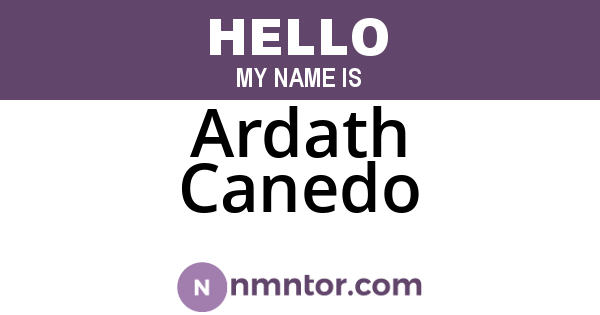 Ardath Canedo