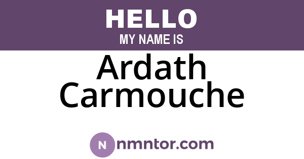Ardath Carmouche