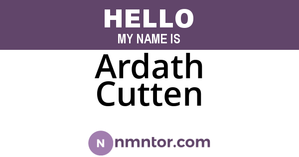 Ardath Cutten