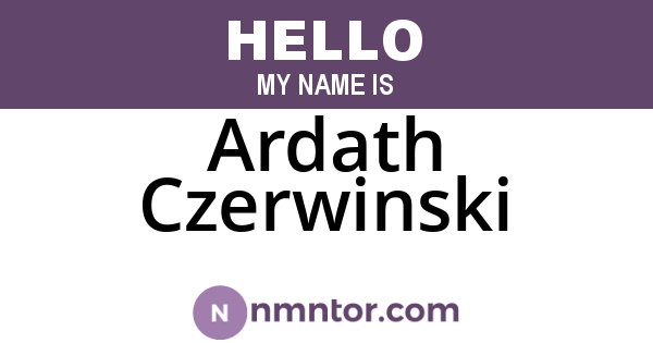 Ardath Czerwinski