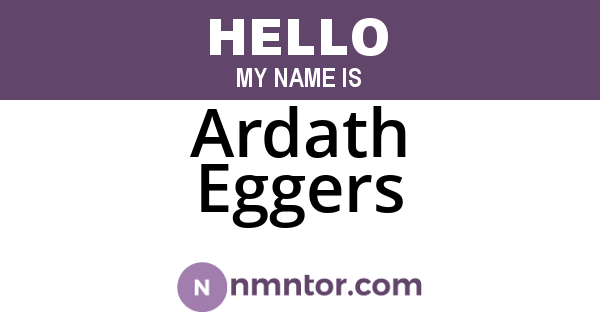 Ardath Eggers
