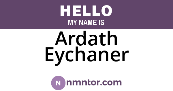 Ardath Eychaner