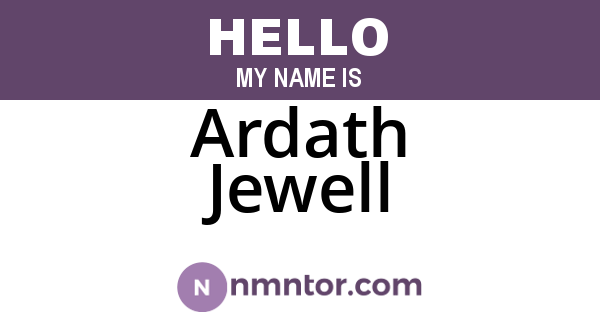 Ardath Jewell