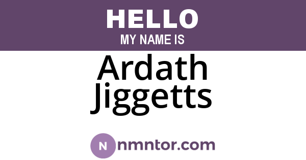 Ardath Jiggetts