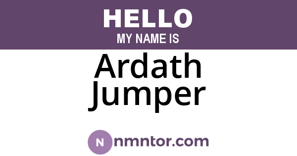 Ardath Jumper