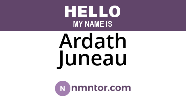 Ardath Juneau