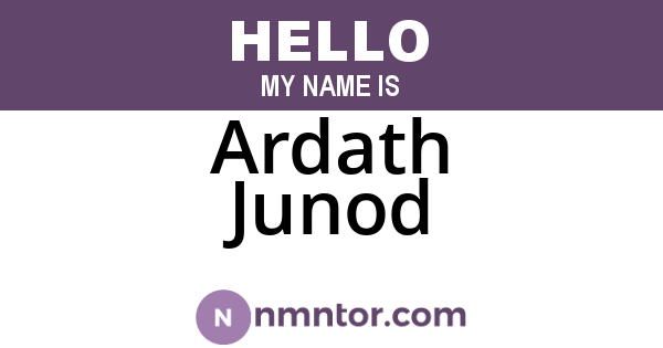Ardath Junod