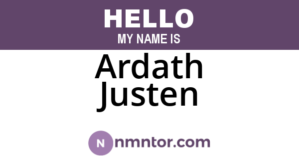 Ardath Justen