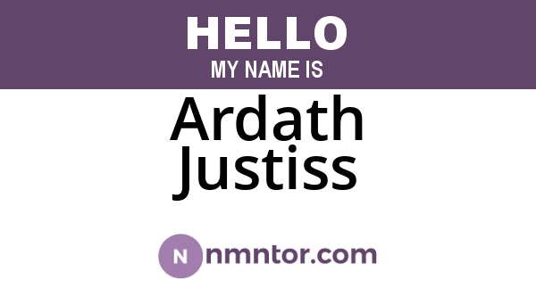 Ardath Justiss