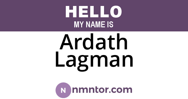 Ardath Lagman