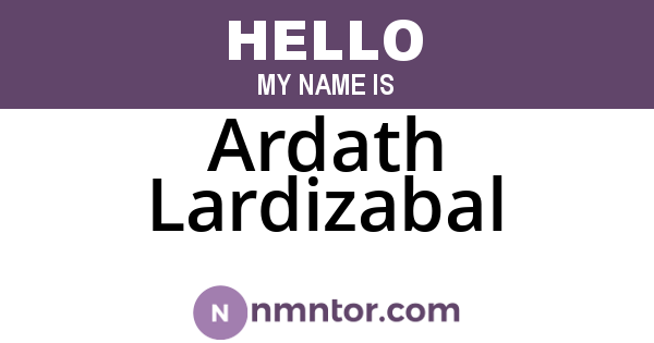 Ardath Lardizabal